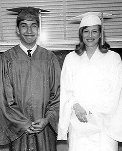 Dennis McGradey & Bente Erickson at graduation 1966