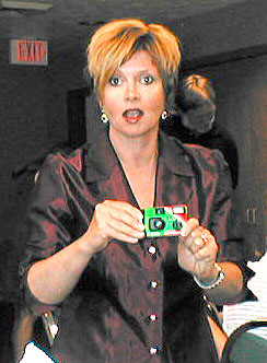 Missy Cauley learns too late, it's a squirt camera...